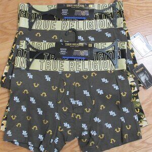 True Religion 6 Pack Mens Soft Feel Comfort Boxer Brief Underwear Large 36/38